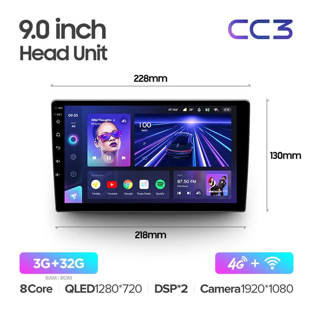 BOXLESS UNITS - 9" & 10.2" Universal DIN2 CC3 / CC3 2K - Image 3