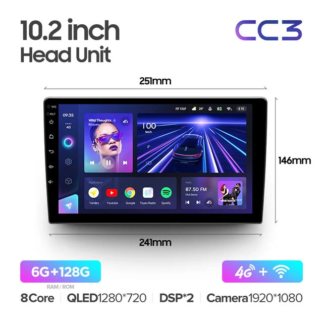 BOXLESS UNITS - 9" & 10.2" Universal DIN2 CC3 / CC3 2K - Image 8
