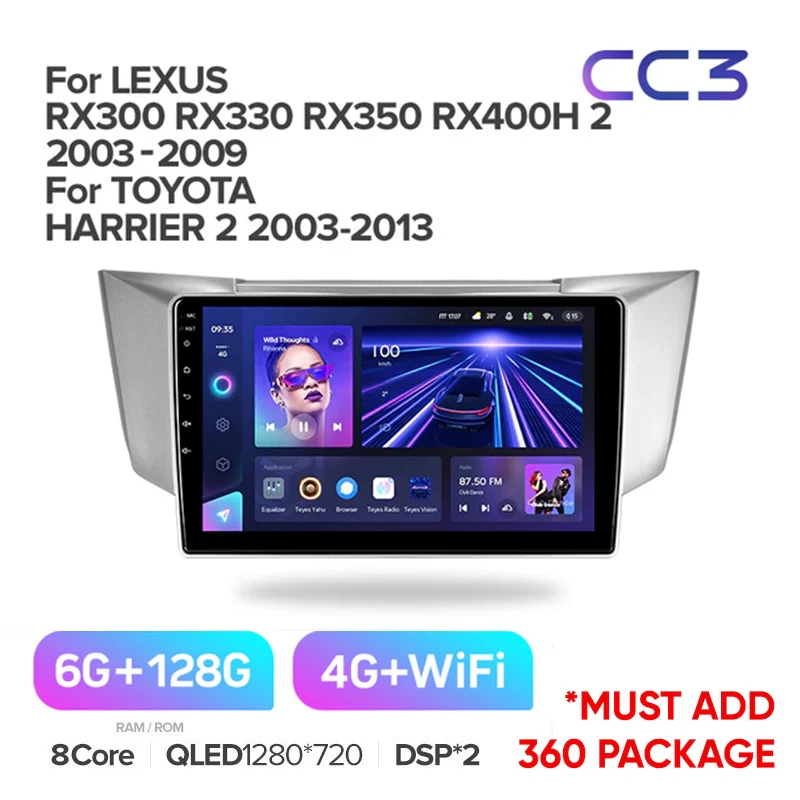 Lexus RX300 RX330 RX350 RX400H II 2 (2003-2009) / Toyota Harrier XU30 II 2 (2003-2013) - Image 5
