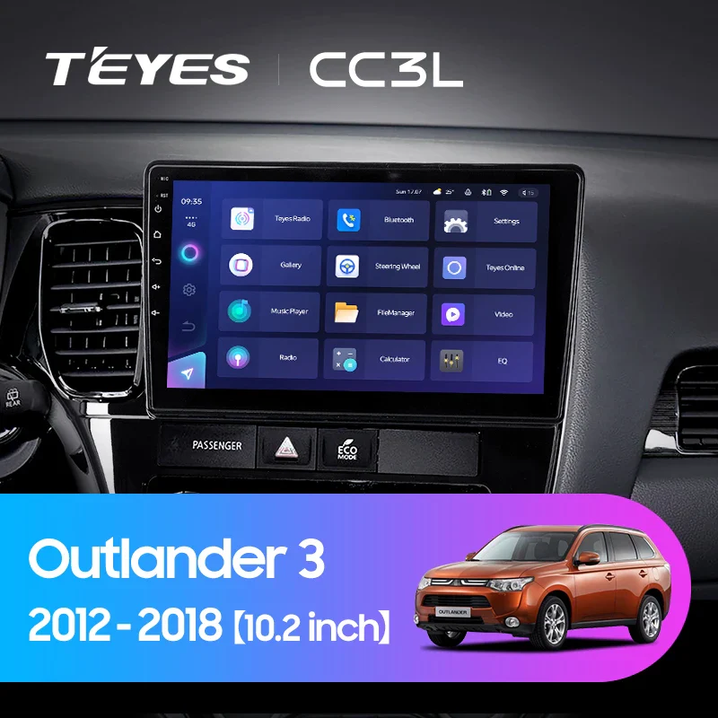 Mitsubishi Outlander 3 GF0W GG0W (2012-2018) Left hand drive