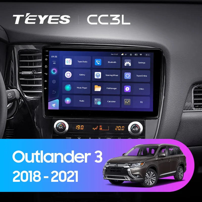 Mitsubishi Outlander 3 III GF0W GG0W (2018-2021) Left Hand Side