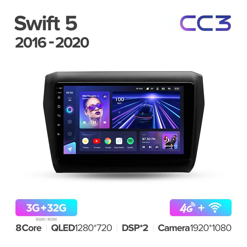 Suzuki Swift 5 (2016-2020) 10.2" Screen - Image 4