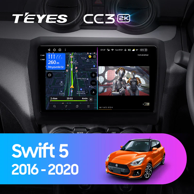 Suzuki Swift 5 (2016-2020) 9" Screen