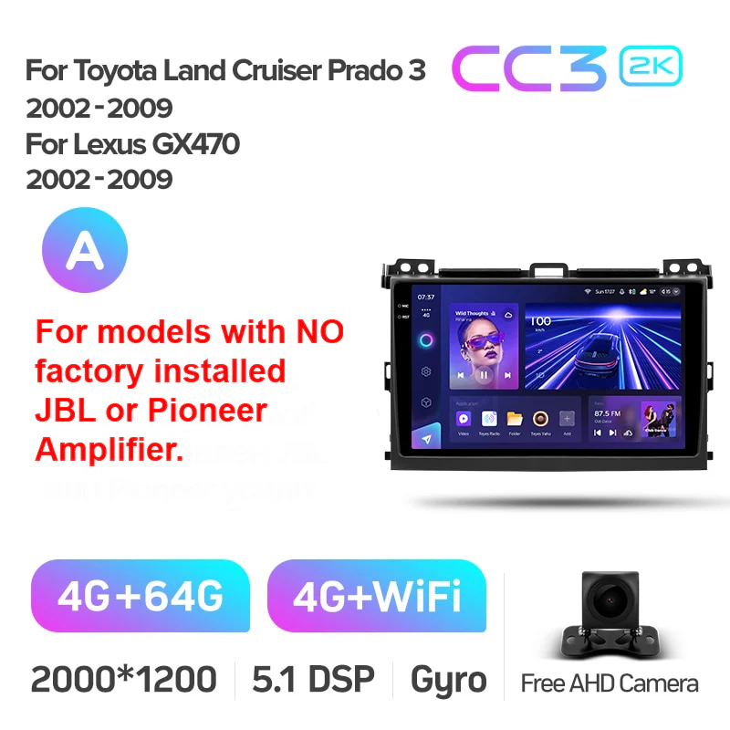 Toyota Landcruiser Land Cruiser Prado 120 3 III (2002-2009) / Lexus GX470 GX 470 J120 (2002-2009) [A] - Image 7