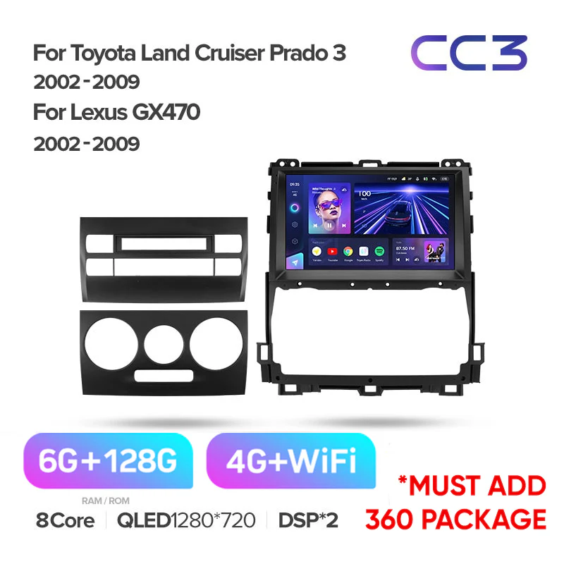 Toyota Landcruiser Land Cruiser Prado 120 3 III / Lexus GX470 GX 470 J120 (2002-2009) - Image 5