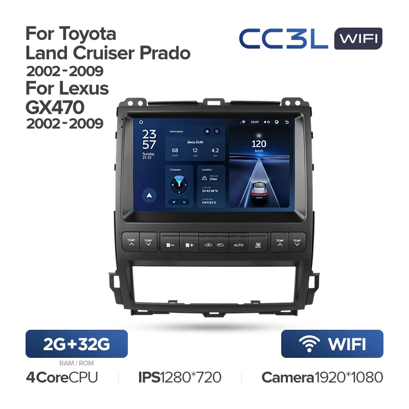 Toyota Land Cruiser Prado 120 / Lexus GX470 GX 470 J120 (2002-2009) - Image 9